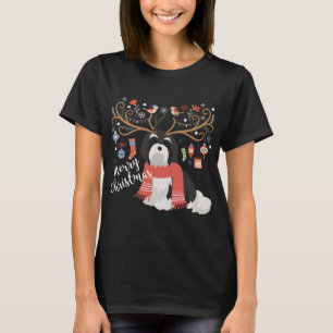 Havanese Christmas Reindeer Dog T-Shirt