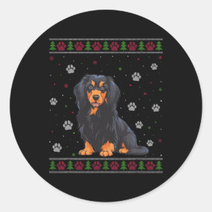 Havanese Christmas Sweater Xmas Pet Animal Dog Lov Classic Round Sticker