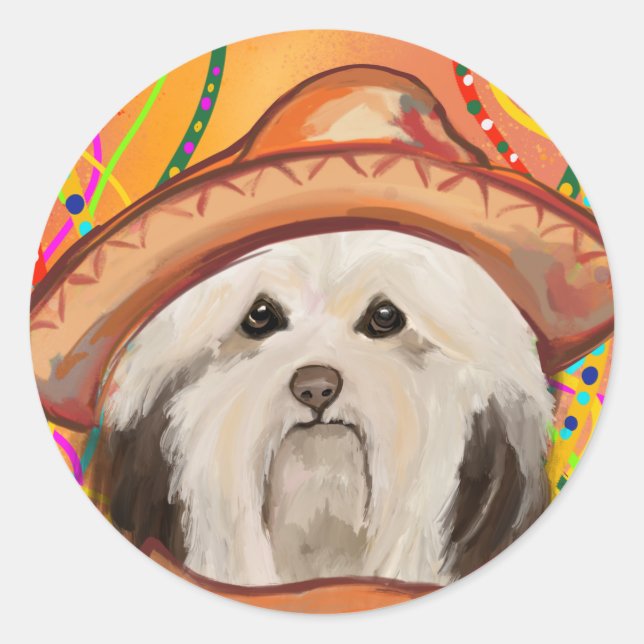 HAVANESE       CLASSIC ROUND STICKER (Front)