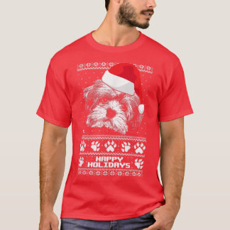 Havanese Cute Happy Holidays Christmas  T-Shirt