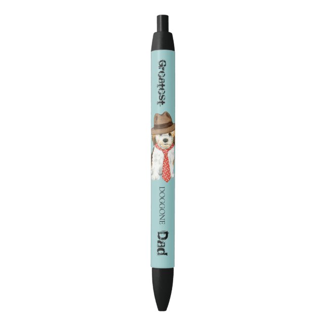 Havanese Dad Black Ink Pen (Front Vertical)