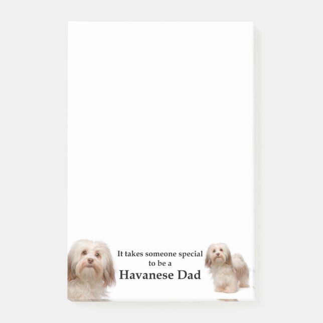 Havanese Dad Post-It Notes (Front)