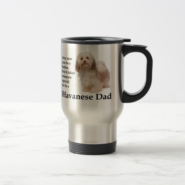 Havanese Dad Travel Mug (Right)