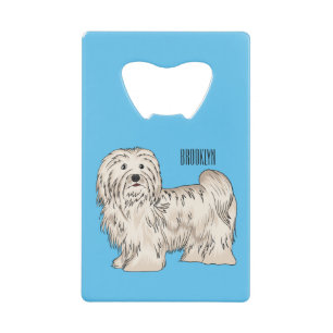 Havanese dog cartoon illustration