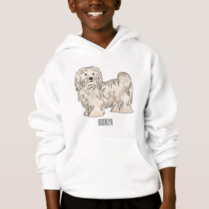 Havanese dog cartoon illustration