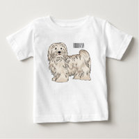Havanese dog cartoon illustration
