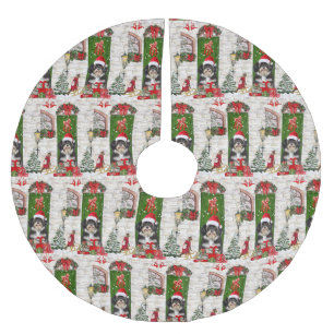 Havanese Dog Christmas Brushed Polyester Tree Skirt