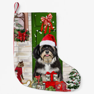Havanese Dog Christmas Small Christmas Stocking