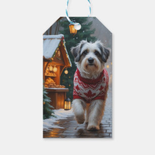 Havanese Dog Christmas Snow Holiday Gift Tags