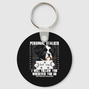 Havanese Dog Funny Stalker Cartoon Key Ring