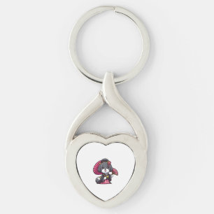 Havanese Dog Kimono   Key Ring