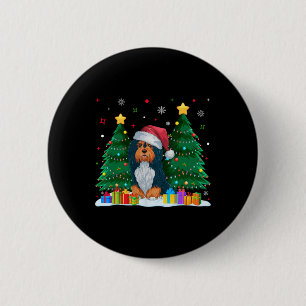 Havanese Dog Lovers Santa Hat Ugly Christmas Sweat 6 Cm Round Badge
