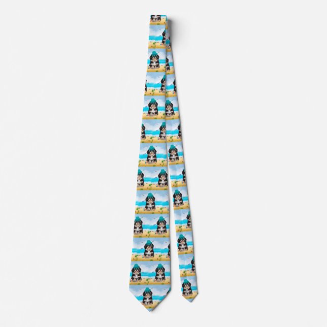 Havanese Dog on Beach Tie (Front)