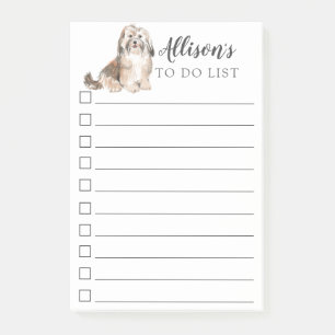 Havanese Dog Personalised To Do List Post-it Notes