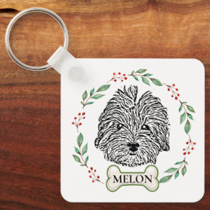 Havanese Dog Personalized Key Ring