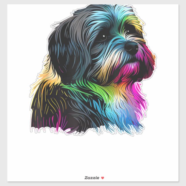 Havanese Dog Pop Art Design Havanese Lovers  (Sheet)