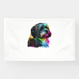 Havanese Dog Pop Art Design Havanese Lovers  Banner