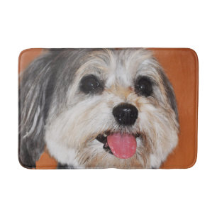 Havanese Dog Portrait Bath Mat