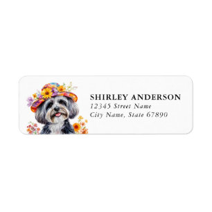 Havanese Dog Return Address Labels