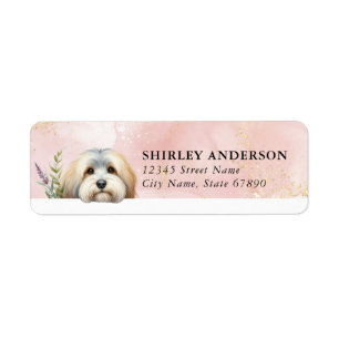 Havanese Dog Return Address Labels