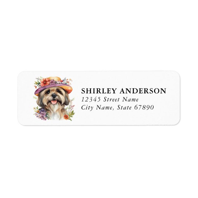 Havanese Dog Return Address Labels (Front)