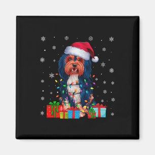 Havanese Dog Ugly Xmas Lights Santa Havanese Dog C Magnet