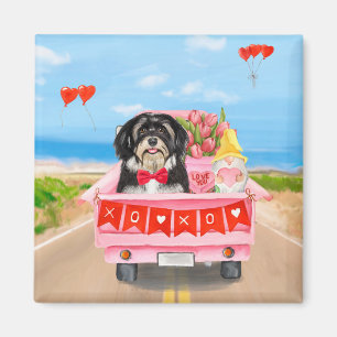 Havanese Dog Valentine's Day Truck Magnet
