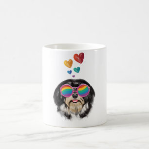 Havanese Dog with Hearts Valentine's Day Coffee Mug