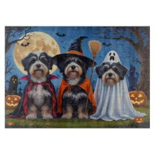 Havanese Dogs Pumpkin Halloween Funny  Cutting Board