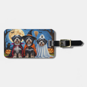 Havanese Dogs Pumpkin Halloween Funny  Luggage Tag