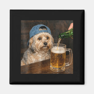 Havanese Drinking Beer Funny Havanese Dog Meme Magnet