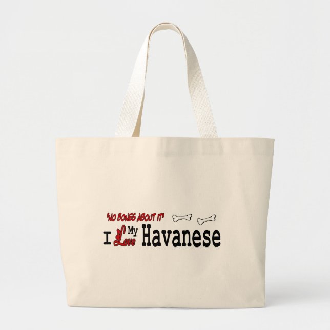 Havanese Gifts Large Tote Bag (Front)
