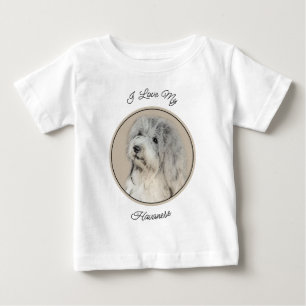 Havanese (Gold Sable) Painting - Original Dog Art Baby T-Shirt