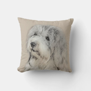 Havanese (Gold Sable) Painting - Original Dog Art Cushion