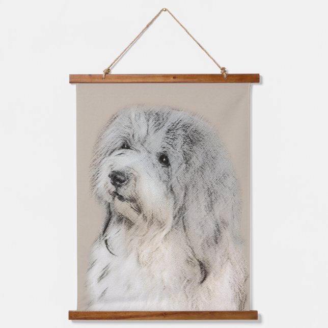 Havanese (Gold Sable) Painting - Original Dog Art Hanging Tapestry (Front)