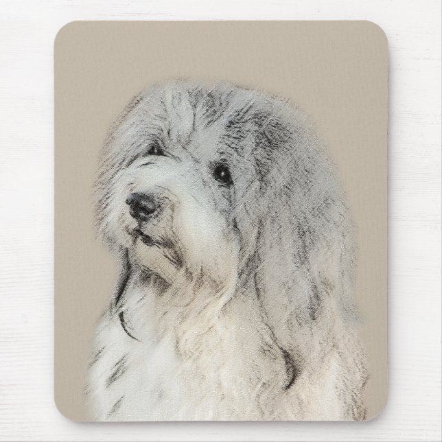 Havanese (Gold Sable) Painting - Original Dog Art Mouse Mat (Front)