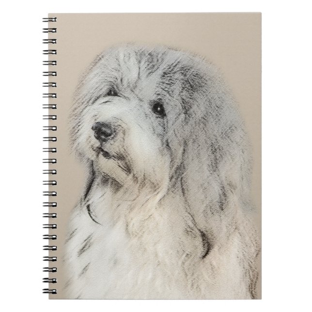 Havanese (Gold Sable) Painting - Original Dog Art Notebook (Front)