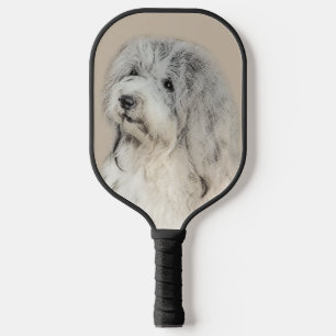 Havanese (Gold Sable) Painting - Original Dog Art Pickleball Paddle