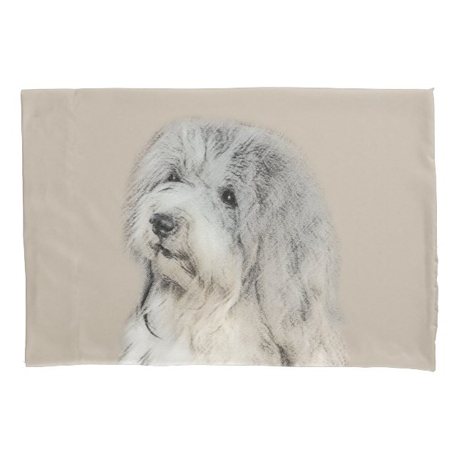 Havanese (Gold Sable) Painting - Original Dog Art Pillowcase (Front)