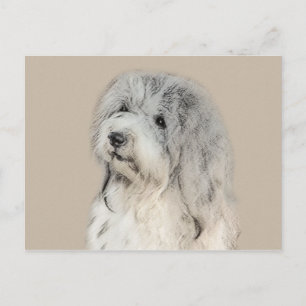 Havanese (Gold Sable) Painting - Original Dog Art Postcard