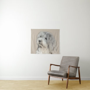 Havanese (Gold Sable) Painting - Original Dog Art Tapestry