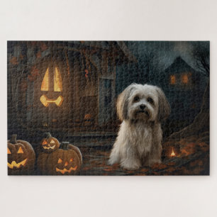 Havanese Halloween Scary Jigsaw Puzzle