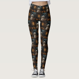 Havanese Halloween Scary Leggings