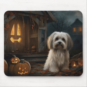 Havanese Halloween Scary Mouse Mat