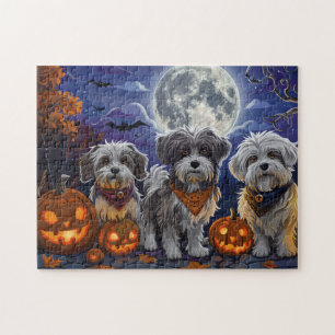 Havanese Halloween Spooky Jigsaw Puzzle