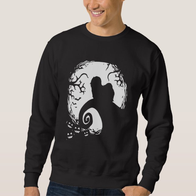 Havanese Halloween Under The Moonlight Spooky Dog Sweatshirt (Front)