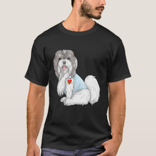 Havanese I Love Mum Tattoo Dog Shirt Funny Mothers