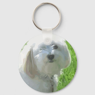 Havanese Key Ring