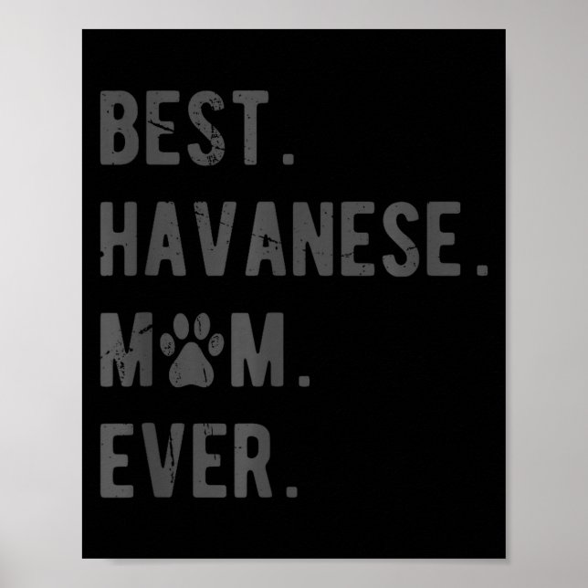 Havanese Mom Ever - Funny Havanese Dog Lover Gift  Poster (Front)