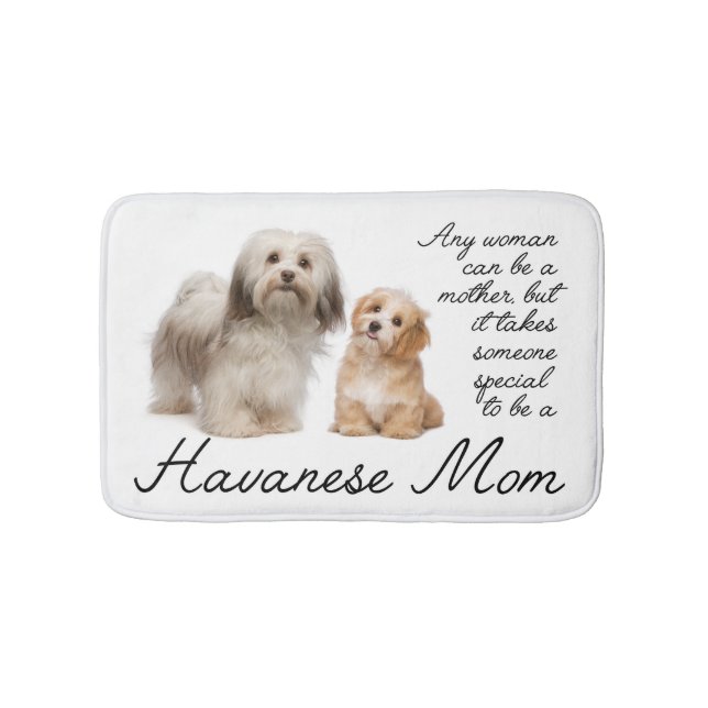 Havanese Mum Bath Mat (Front)